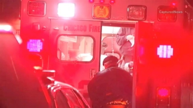 Two Chicago firefighters were injured when a porch suddenly collapsed at a South Side Chicago home.