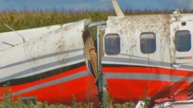 Phillip Pines, a former Great Dane Trailers executive, put his plane down in a field to avoid a residential area, authorities say.