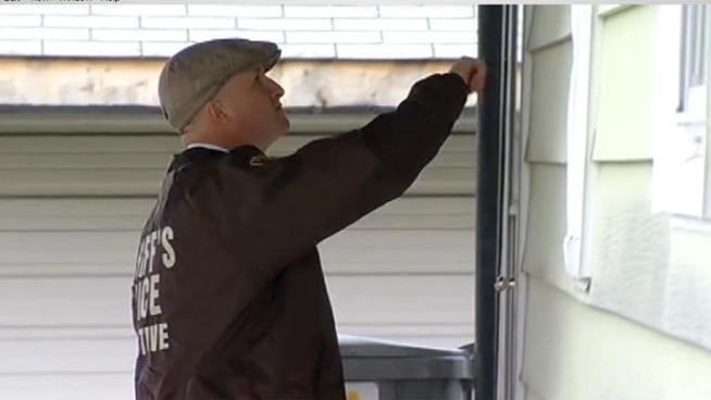 About 100 Cook County Sheriffâ??s Police officers visited the homes of registered sex offenders in unincorporated parts of Cook County Monday in advance of Halloween.