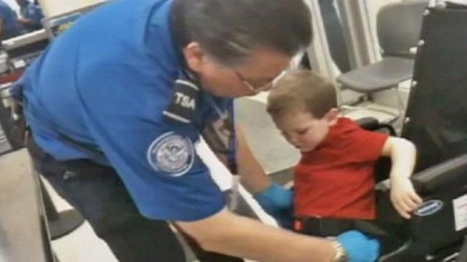 A two year old video posted to YouTube over the weekend conjured up raw emotions from the father who could only watch as a Transportation Security Administration official swabbed his wheelchair-bound son for explosives. Matt DuBiel said he rediscovered the clip of his then-3-year-old son, Rocco, while looking over old family videos with his oldest son.