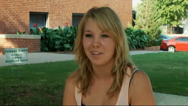 Kaitlin Nootbaar, a freshman at Southwestern Oklahoma State University, was her high school valedictorian in Prague, Okla. She is being denied her high school diploma because of a word used in her graduation speech.
