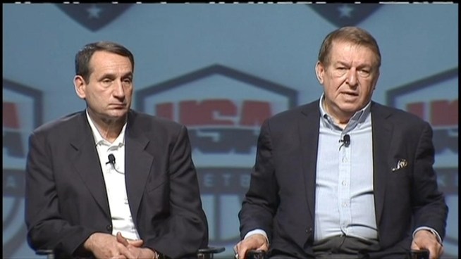 Duke Head Coach Mike Krzyzewski, who will also coach Team USA in the 2012 Olympic Games this summer in London, spoke on how big the loss of Derrick Rose will be to Team USA.