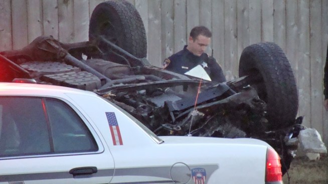 Same vehicle was involved in earlier hit-and-run less than two miles away, officials said.