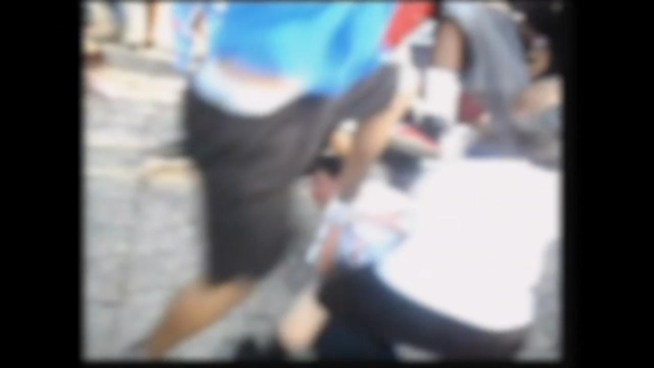 Editor's Note: Video downloaded from the Internet has been edited to obscure faces and remove some strong language.