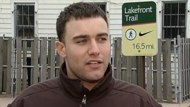 A Chicago man is being hailed as a hero for running down a man suspected of assaulting a jogger along the lakefront.