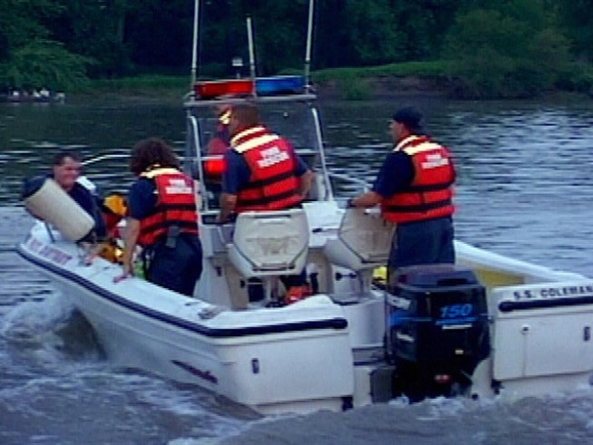 A 13-year-old boy drowned last night after jumping in the river.