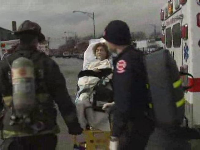 At least two dozen people complained of fumes at two West Side buildings, but officials can't determine what was wrong.