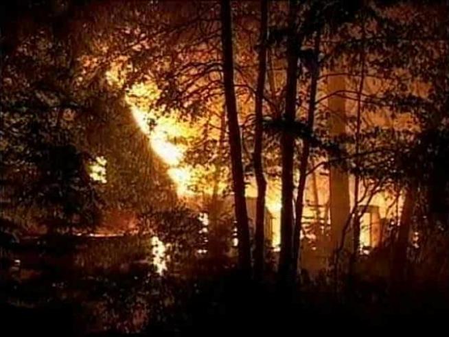 Wadsworth home completely destroyed in fire.
