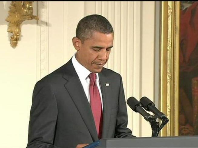 The parents of Staff Sergeant Robert J. Miller watched as President Obama posthumously awarded their son the Medal of Honor for his heroic actions in Afghanistan on January 25, 2008. 