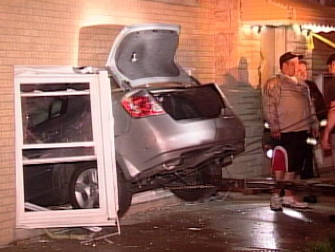 A man eating dinner in his apartment near Montrose and Monitor got a real scare Thursday night.