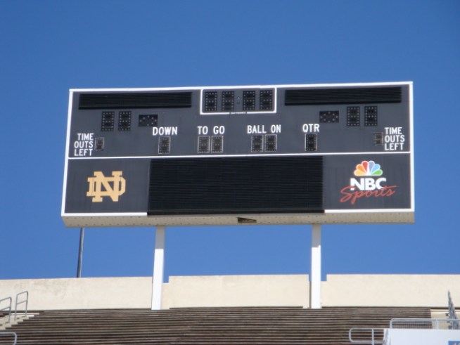 Who Wants To Own Notre Dame's Scoreboard?