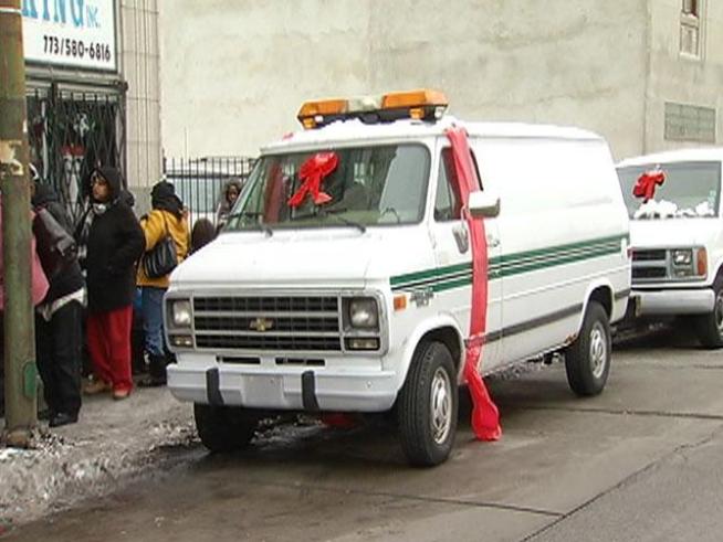 Kidz Korna's van was torched by vandals last month.