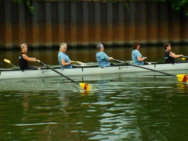 R.O.W or Recovery on Water is a group of women who have survived their fight with cancer and are fighting back with exercise and oars.
