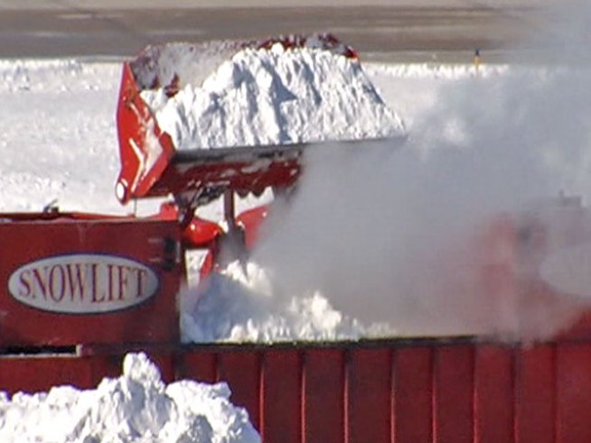 The giant piles of snow are everywhere, blocking sidewalks, street corners and cars, but there's only so much room.