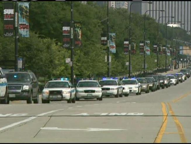 Hundreds of police officers followed the ambulance carrying Officer Bailey?s body to the Medical Examiner.