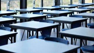 empty classroom