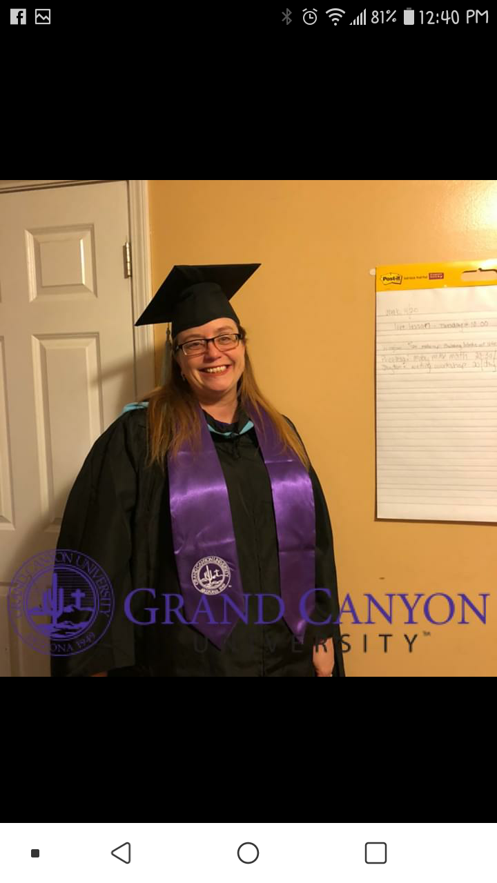 Masters Degree grad, 2020