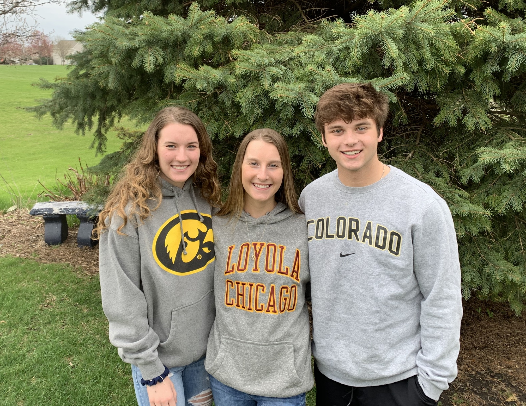 Ava, Madeline & Cole Sampias (Triplets)<br>Neuqua Valley High School<br>