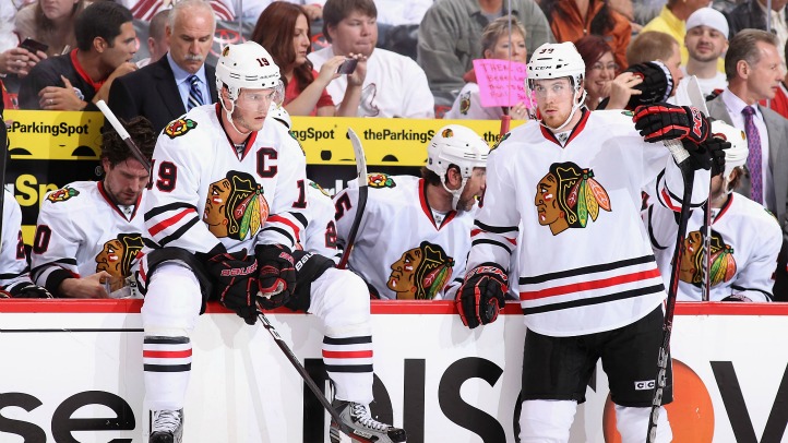 Jonathan Toews, Jimmy Hayes Game 5 2012