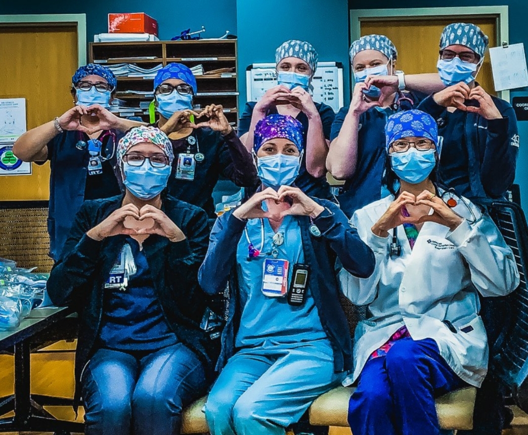 Respiratory Therapists at Advocate Good Samaritan Hospital.