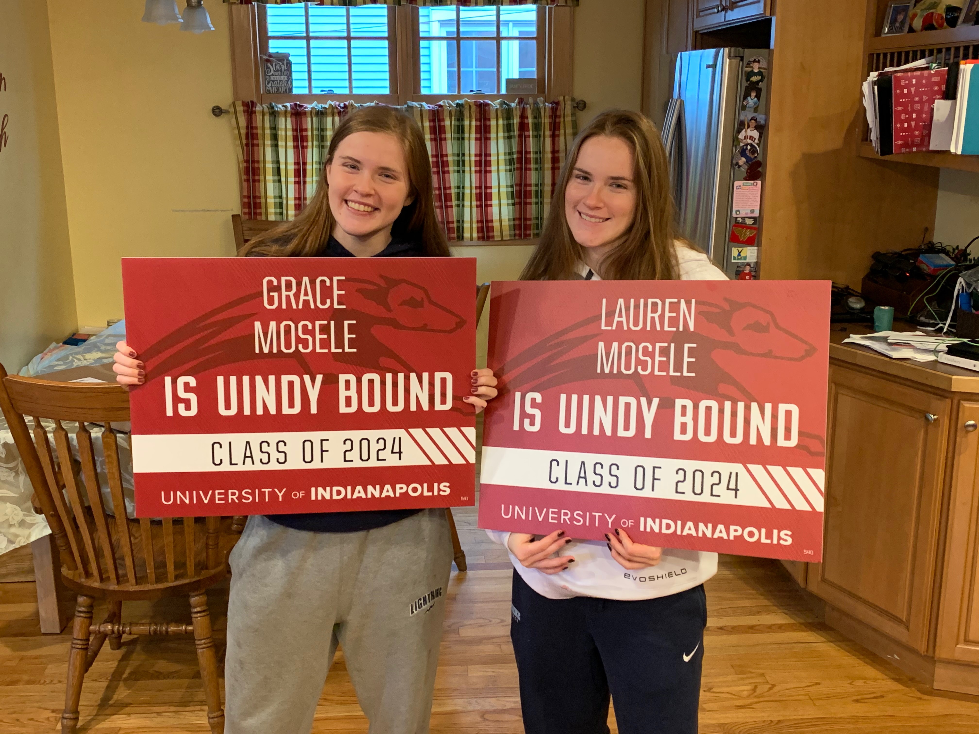 Grace Mosele and Lauren Mosele Attending University of Indianapolis with full academic scholarship in the fall