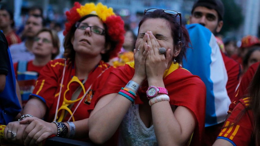 APTOPIX Spain Brazil WCup