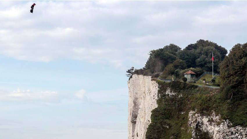 Britain France Flying Man