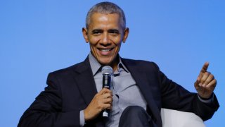 In this Dec. 13, 2019, file photo, former U.S. President Barack Obama attends a plenary session of the Gathering of Rising Leaders in the Asia Pacific, organized by the Obama Foundation in Kuala Lumpur, Malaysia.