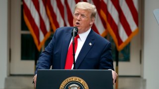 In this May 29, 2020, file photo, President Donald Trump speaks during a news conference in the Rose Garden of the White House in Washington.