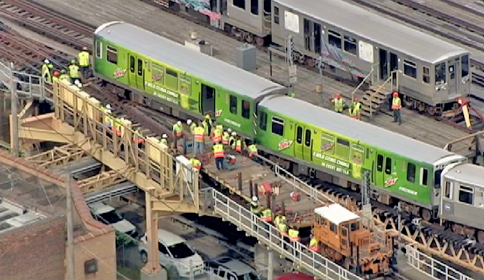 CTA Train Derails On Green Line – NBC Chicago