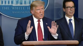 President Trump at podium