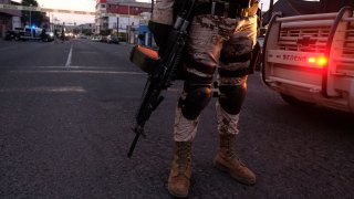 Mexican Soldiers in downtown Tijuana