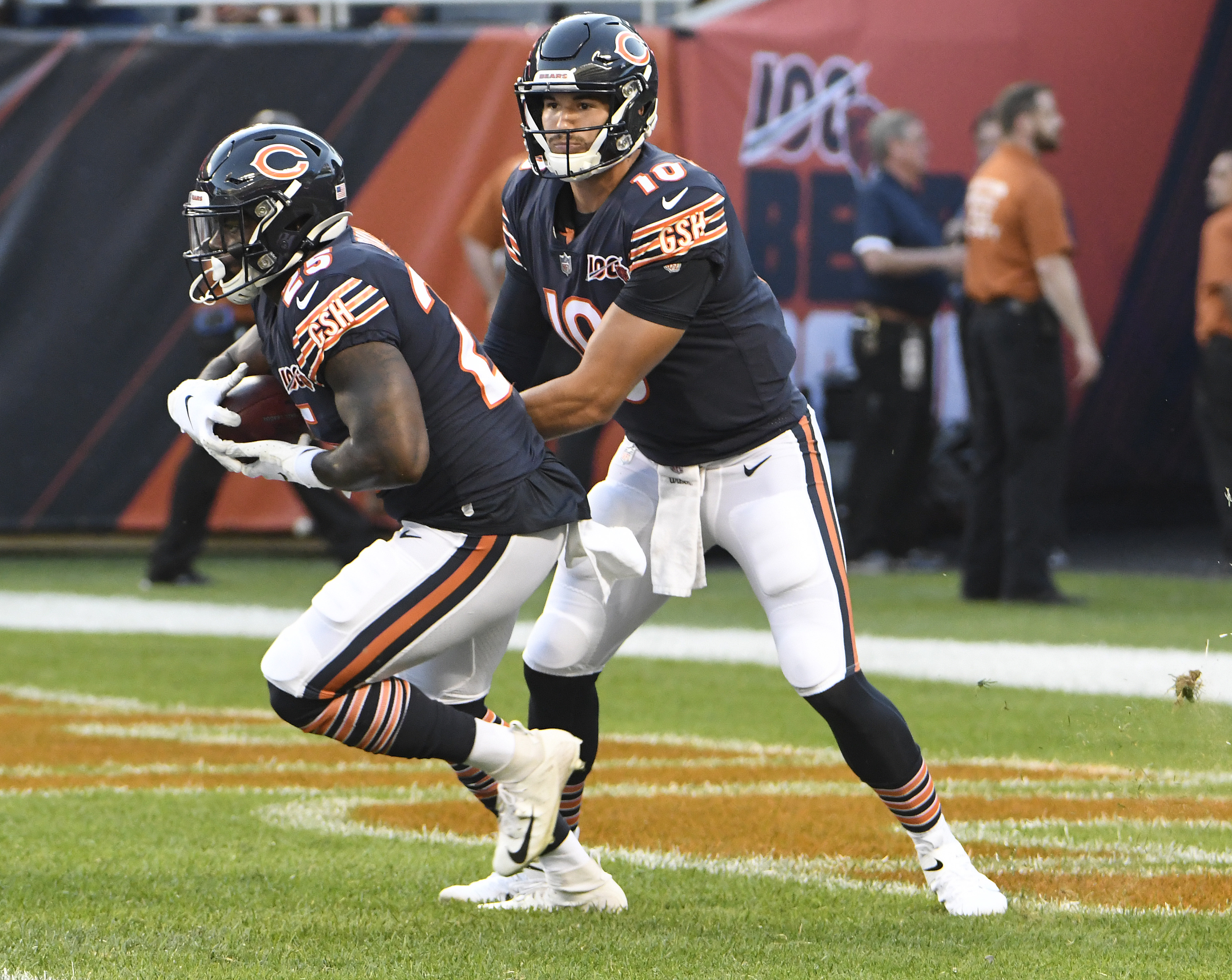 August 16, 2019, Chicago Bears quarterback Mitchell Trubisky (10