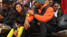 Kobe Bryant and Gianna Bryant attend the game between the Los Angeles Lakers and the Dallas Mavericks on December 29, 2019 at STAPLES Center in Los Angeles, California.