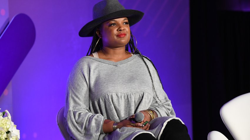 Beatrice Dixon speaks onstage during ESSENCE + New Voices Entrepreneur Summit And Target Holiday Market at West End Production Park on December 15, 2019 in Atlanta, Georgia.