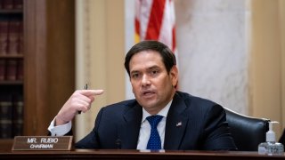 Marco Rubio (R-FL) presides over a hearing on June 10, 2020 in Washington, DC. The committee is examining the implementation of the CARES Act