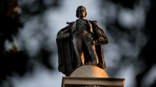 The John C. Calhoun Monument in Marion Square on June 18, 2020, in Charleston, South Carolina.