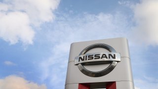 A Nissan sign