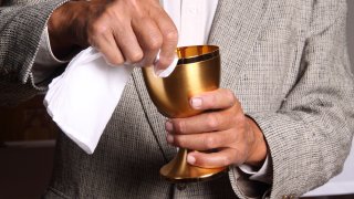 chalice during communion.