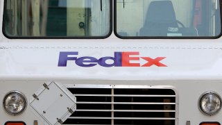 A generic FedEx truck is seen in his file photo.
