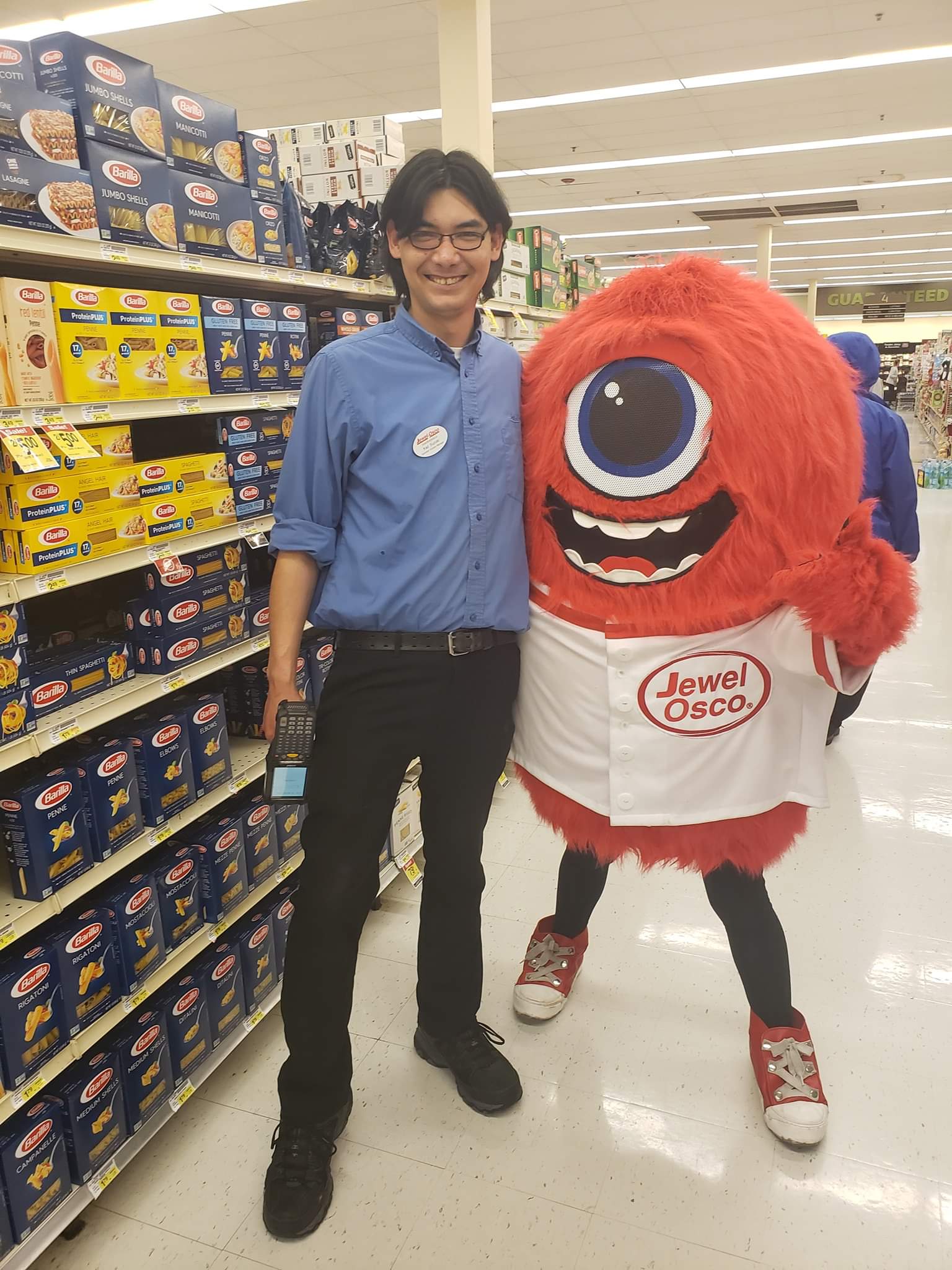 I wanted to recognize and thank Kaz Suzuki, a manager for Jewel Osco. He’s been working every day, consistently trying to keep up with consumer demand during this time.