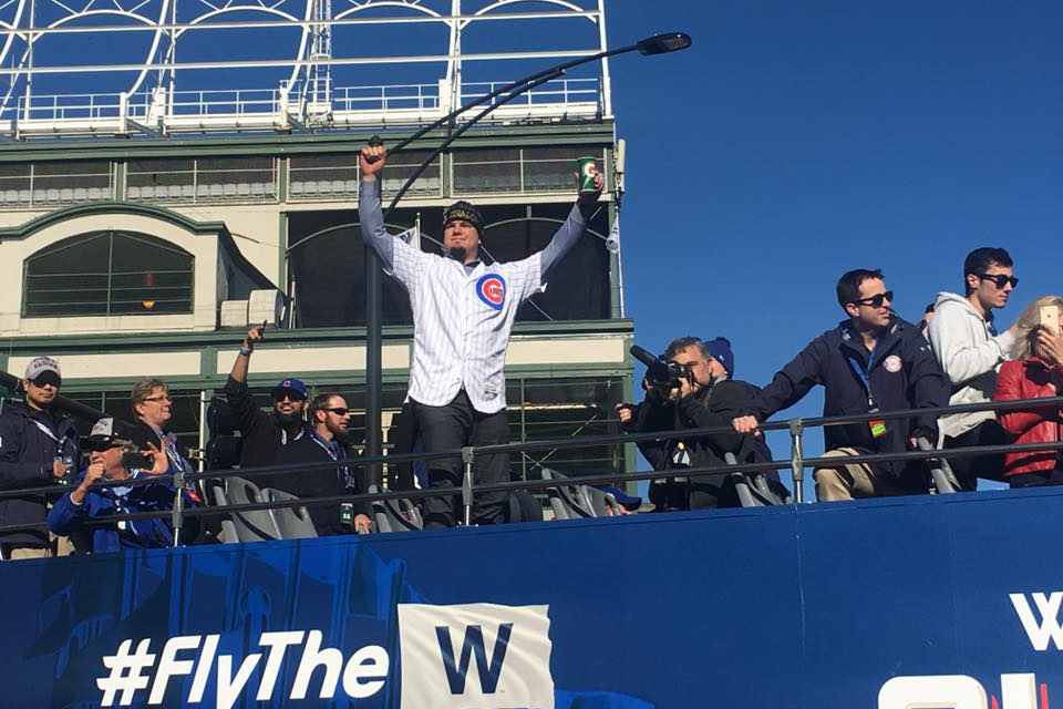 Chicago Cubs 2016 World Series Champions Celebration T-Shirt by NIKE®