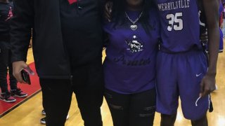 Lonta Ash, pictured left, was the first patient to test positive for COVID-19 at Methodist Hospital in Merrilville, IN.
