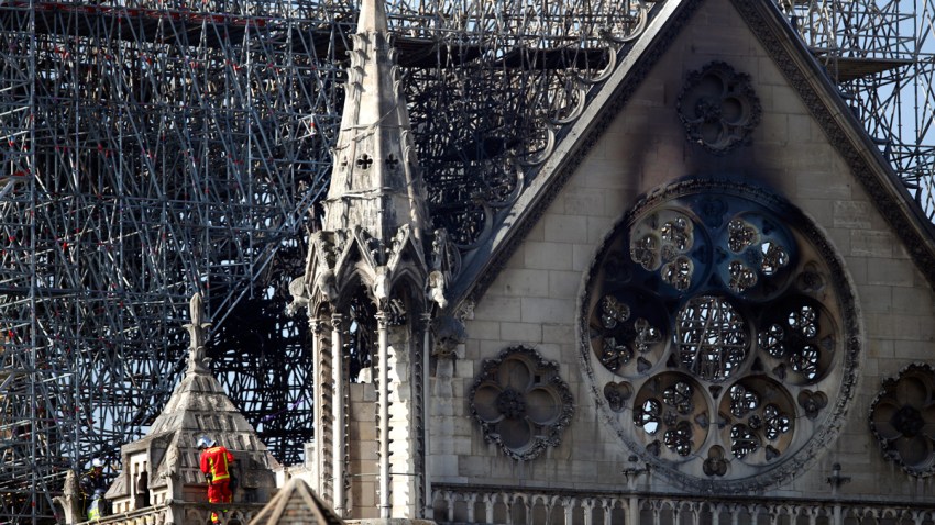 APTOPIX France Notre Dame Fire