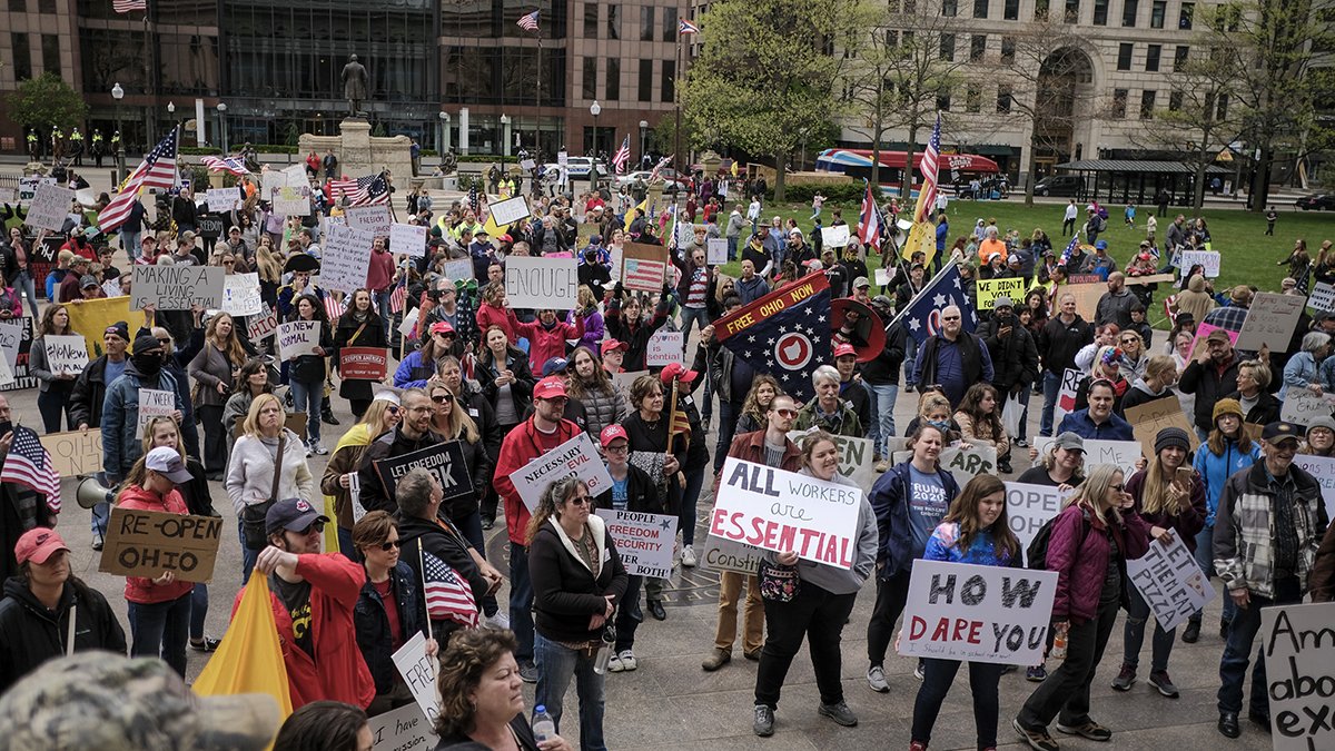 Reopen Protesters Public Health Workers Fighting Virus Face Growing Threats – NBC Chicago