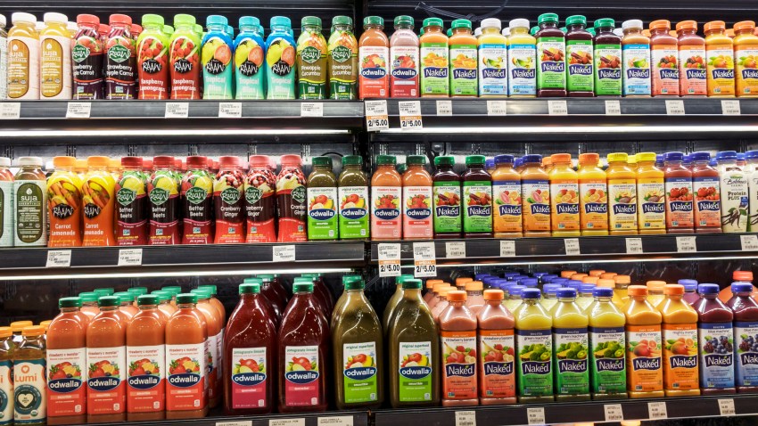 Drinks for sale at The Fresh Market.