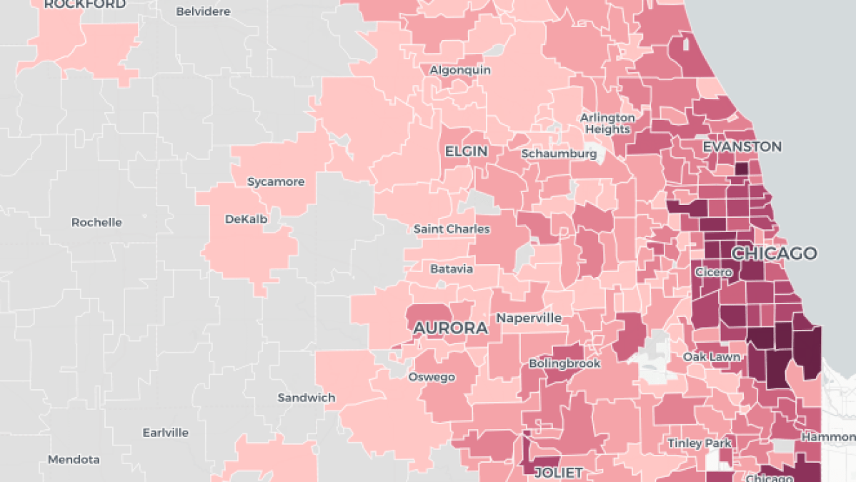 Coronavirus Illinois Map Shows Cases by ZIP Code NBC Chicago