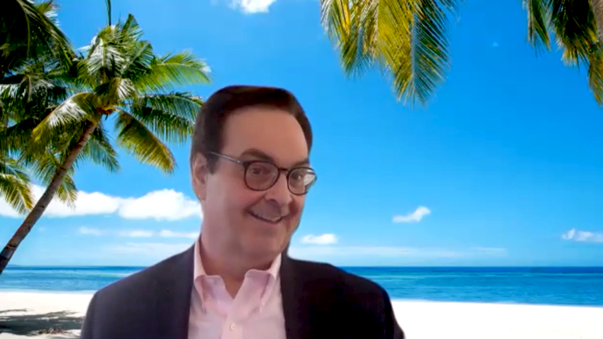 ‘Tonight’ Home Edition Steve Higgins Shows Off His Zoom Backgrounds