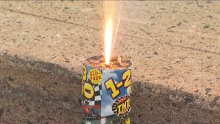 State police give fireworks deonstration