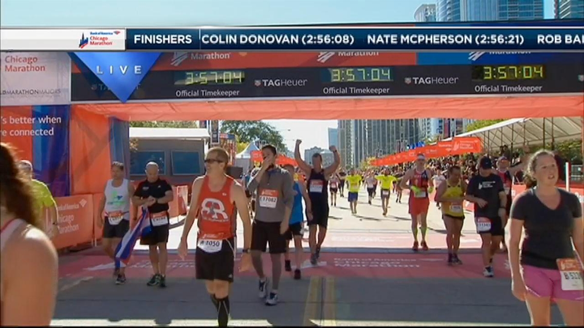 2014 Chicago Marathon Finish Line 14 NBC Chicago